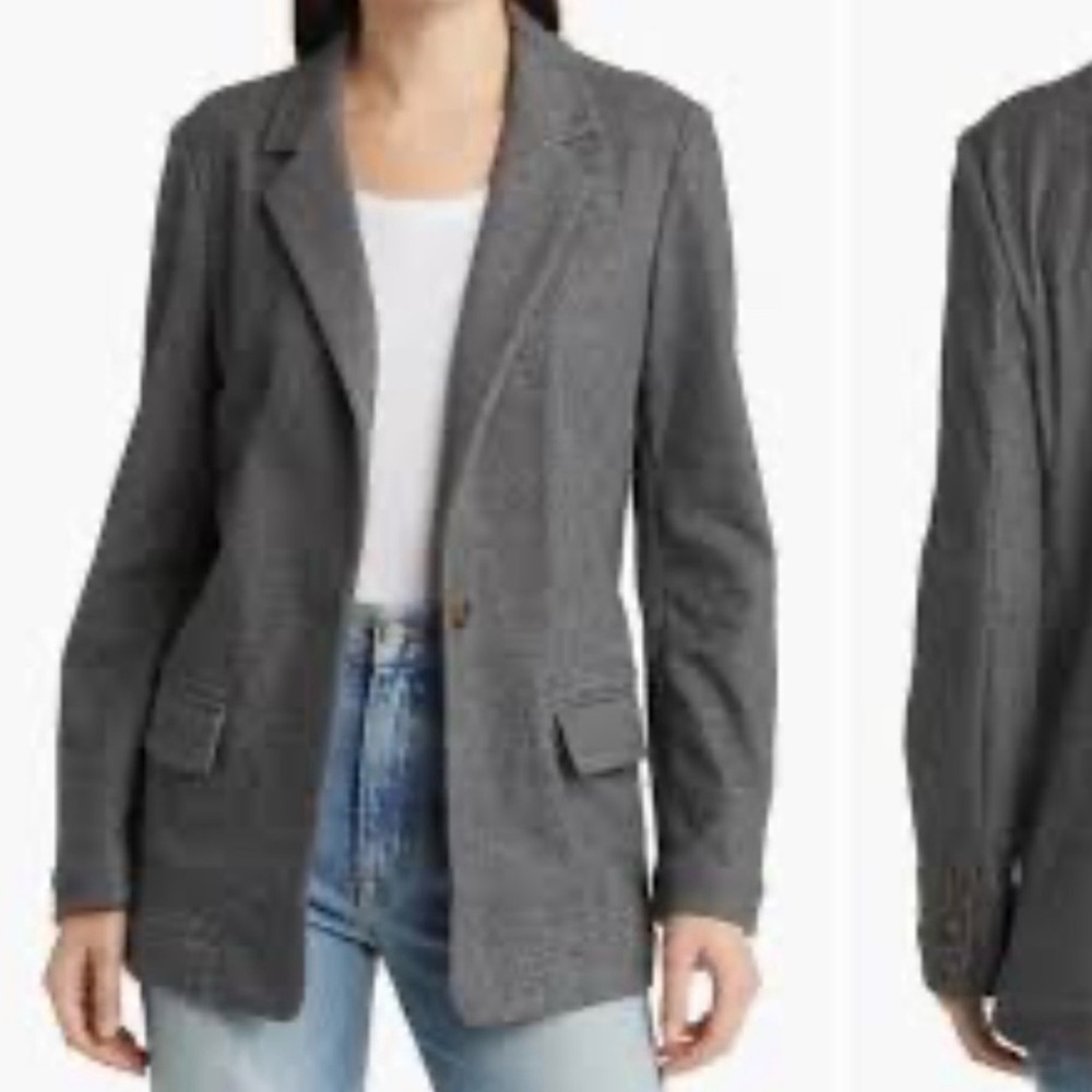 𝑭𝒂𝒉𝒆𝒓𝒕𝒚 Women’s Dream Flannel Blazer in Mountain Charcoal Gray